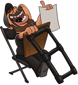 Dennis reveals a drawing